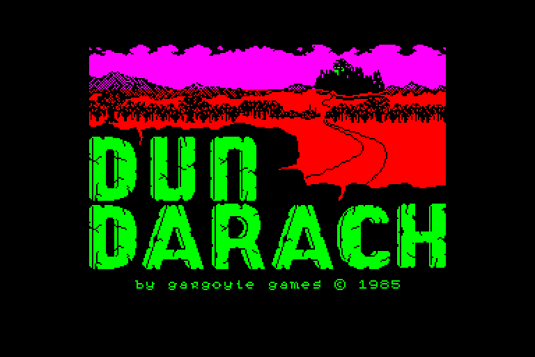 screenshot of the Amstrad CPC game Dun darach