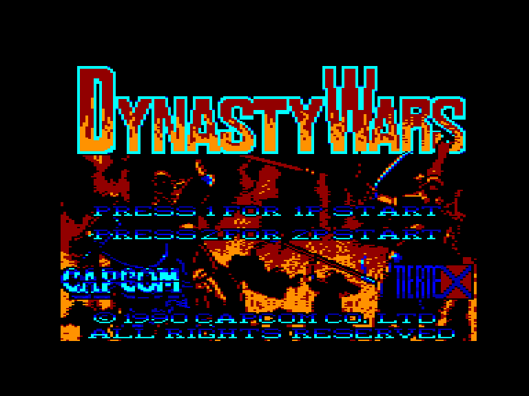 screenshot du jeu Amstrad CPC Dynasty wars
