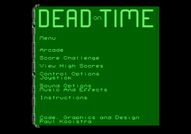 game screenshot of Dead on Time by Axelay