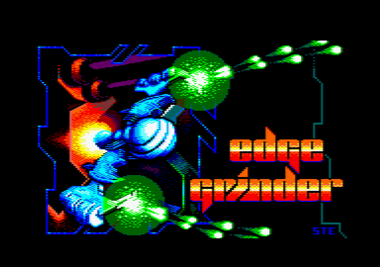 screenshot of the Amstrad CPC game Edge Grinder