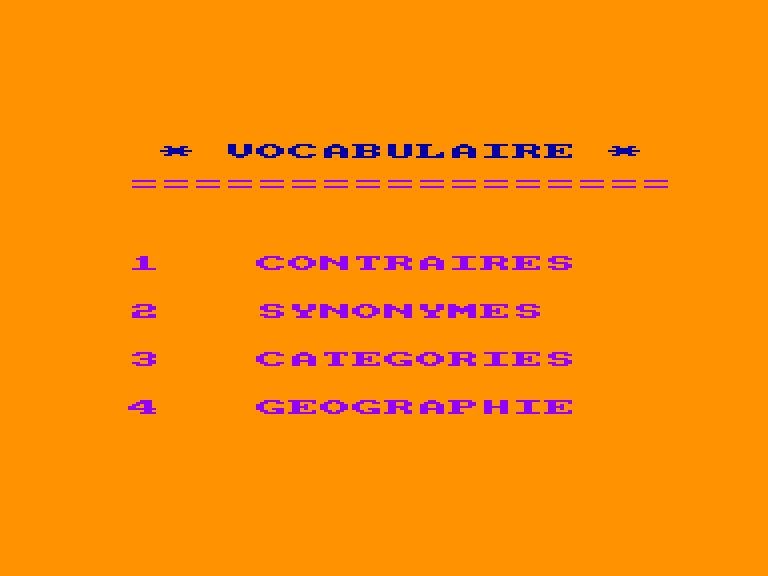 screenshot du jeu Amstrad CPC Educatif 6