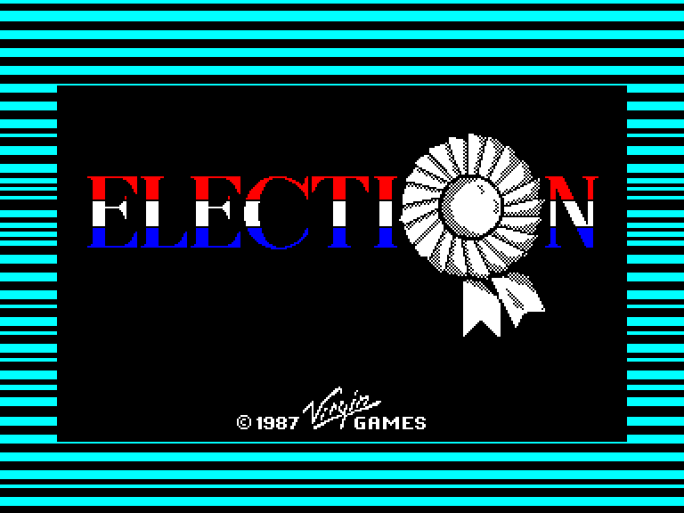 screenshot of the Amstrad CPC game Election