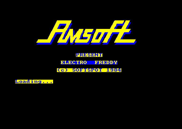screenshot of the Amstrad CPC game Electro freddy