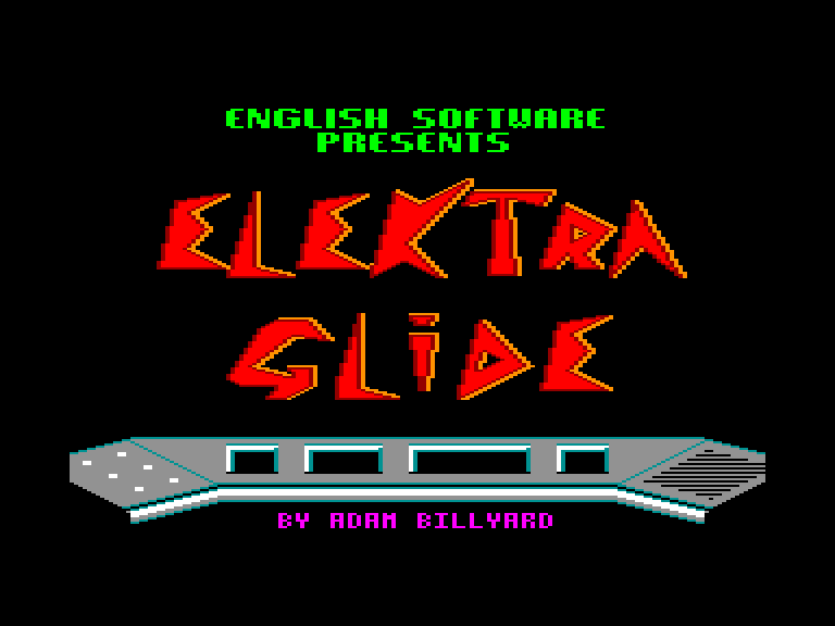 screenshot du jeu Amstrad CPC Elektra Glide