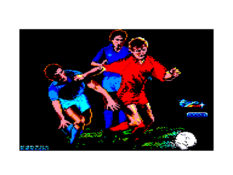 screenshot of the Amstrad CPC game Emilio Butragueno Futbol