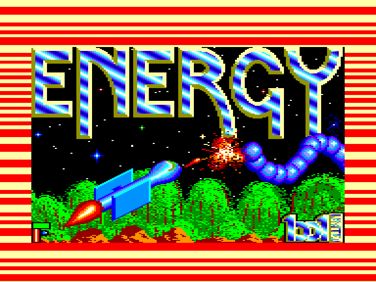 screenshot of the Amstrad CPC game Energy Warrior