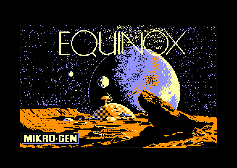 screenshot of the Amstrad CPC game Equinox