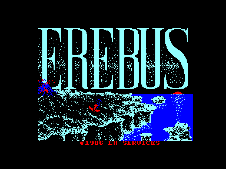 screenshot of the Amstrad CPC game Erebus