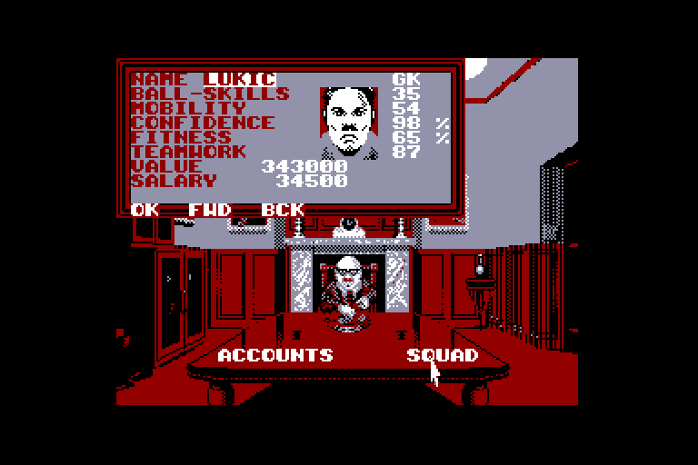 screenshot du jeu Amstrad CPC European superleague