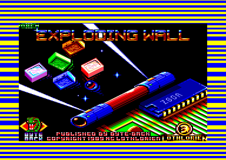 screenshot of the Amstrad CPC game Exploding Wall