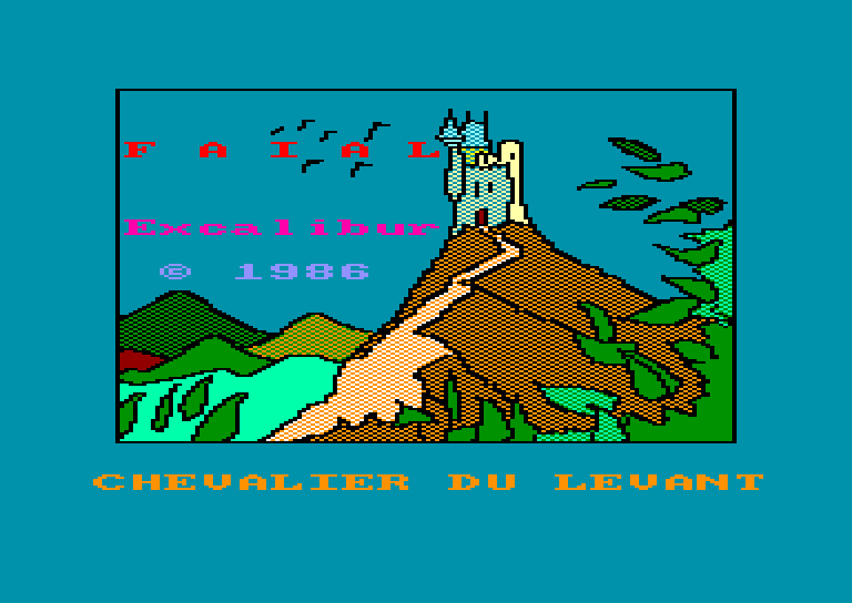 screenshot of the Amstrad CPC game Faial