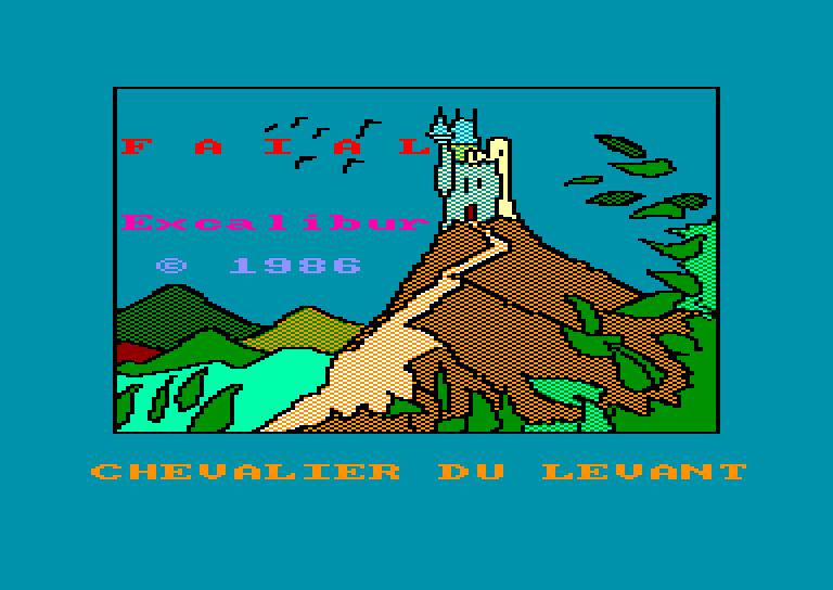 screenshot du jeu Amstrad CPC Faial