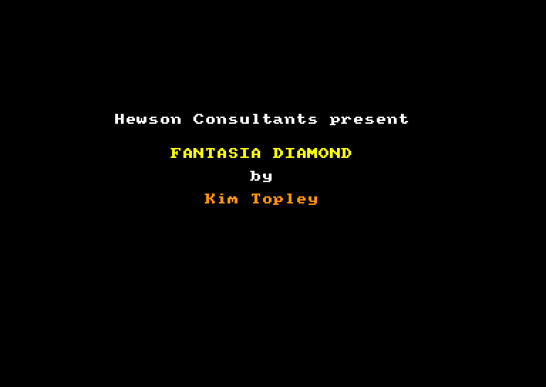 screenshot of the Amstrad CPC game Fantasia diamond