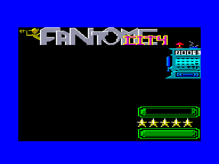 screenshot du jeu Amstrad CPC Fantome city