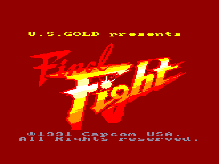 screenshot du jeu Amstrad CPC Final Fight