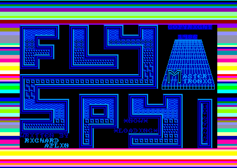 screenshot of the Amstrad CPC game Fly spy