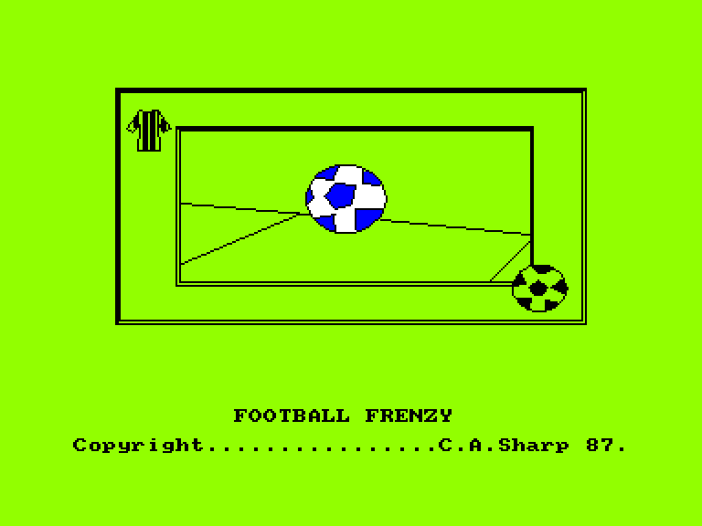 screenshot du jeu Amstrad CPC Football Frenzy