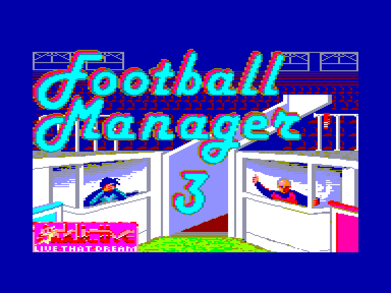 screenshot of the Amstrad CPC game Football manager 3
