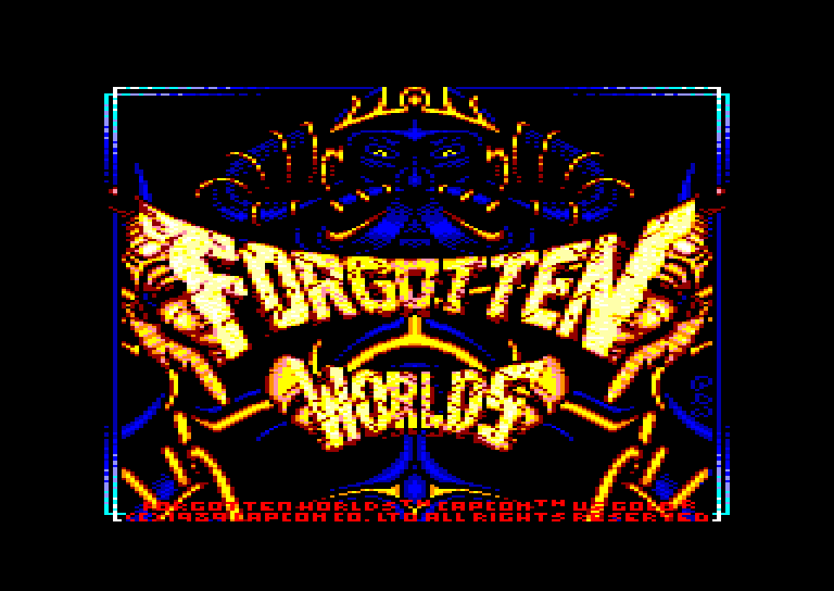 screenshot du jeu Amstrad CPC Forgotten worlds