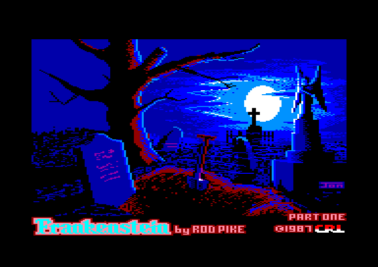 screenshot of the Amstrad CPC game Frankenstein