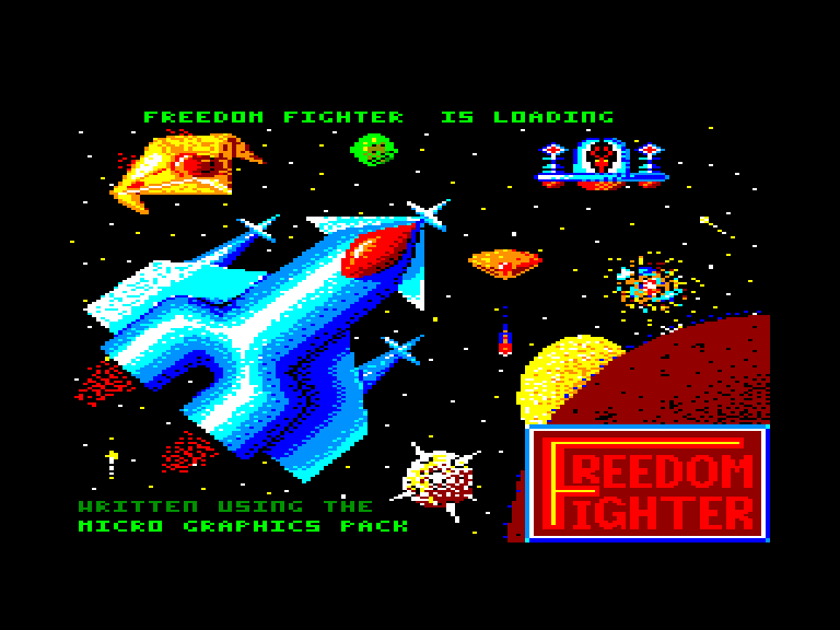 screenshot du jeu Amstrad CPC Freedom fighter