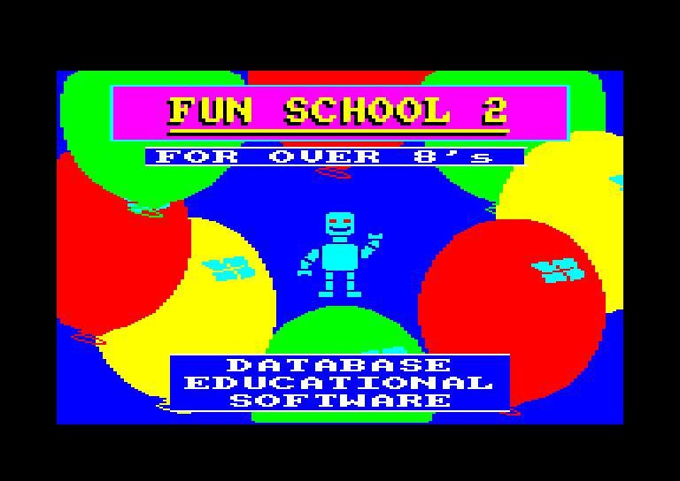 screenshot of the Amstrad CPC game Fun School 2 - For Over 8s