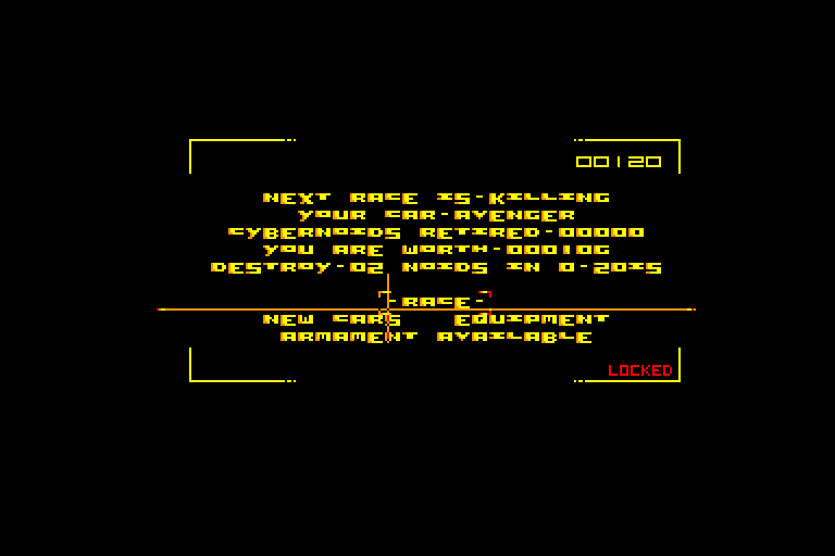 screenshot of the Amstrad CPC game Fury (the)