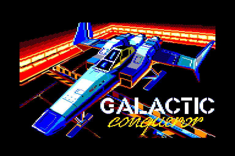 screenshot of the Amstrad CPC game Galactic conqueror