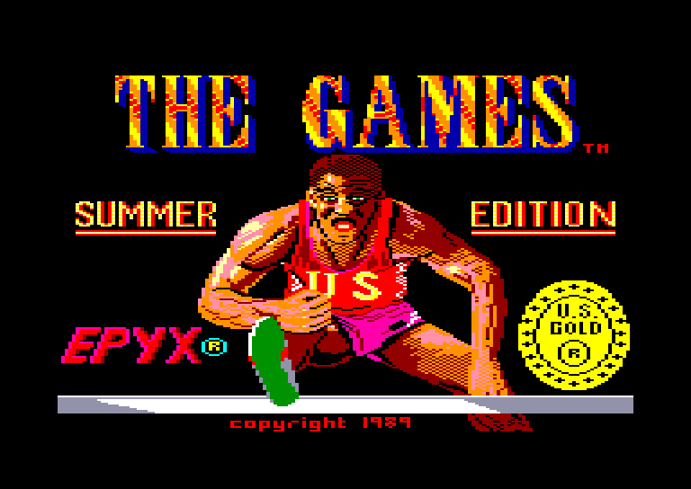 screenshot of the Amstrad CPC game Games - Summer Edition (the)