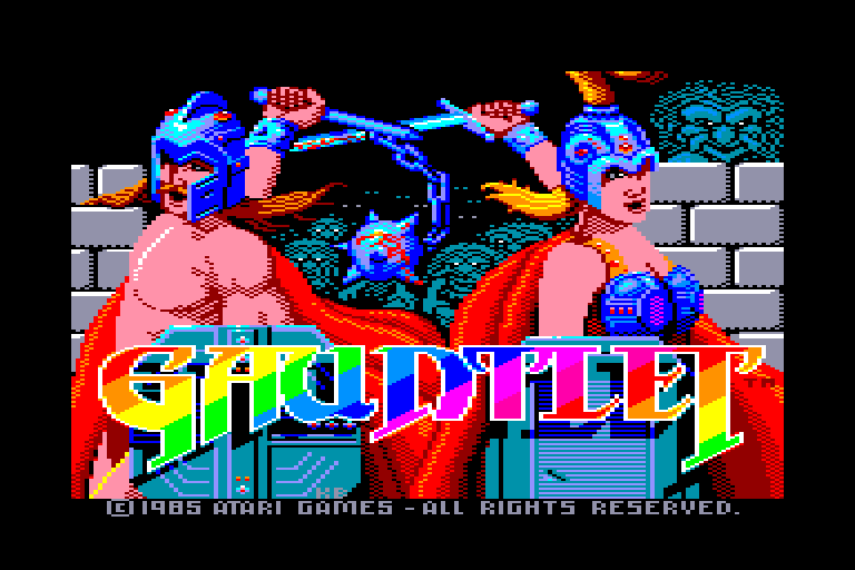 screenshot of the Amstrad CPC game Gauntlet - The Deeper Dungeons
