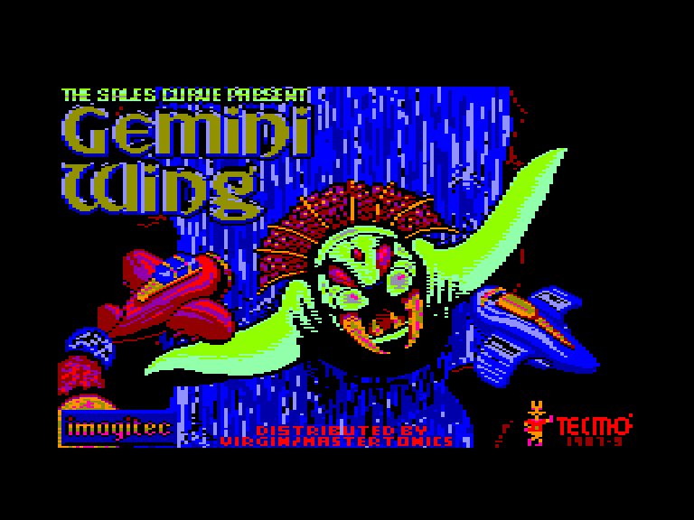 screenshot of the Amstrad CPC game Gemini Wing