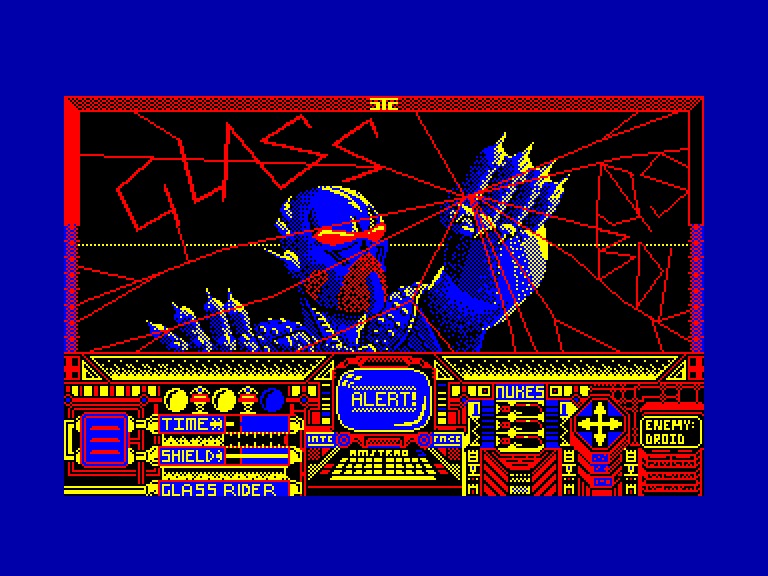 screenshot of the Amstrad CPC game Glass