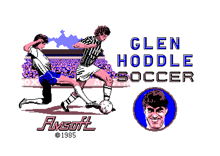 screenshot of the Amstrad CPC game Glen hoddle soccer