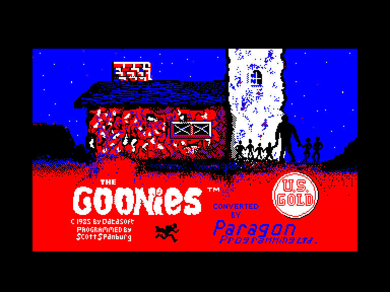 screenshot of the Amstrad CPC game Goonies (the)