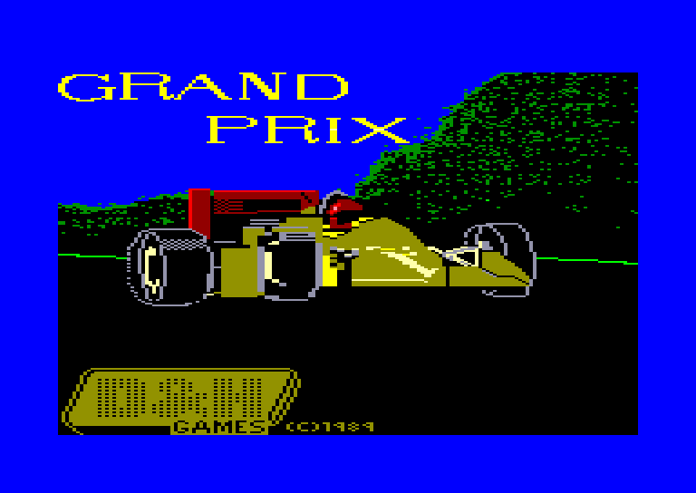 screenshot du jeu Amstrad CPC Grand Prix