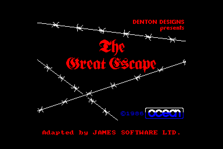 screenshot du jeu Amstrad CPC Great Escape (the)