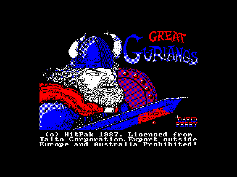 screenshot du jeu Amstrad CPC Great Gurianos