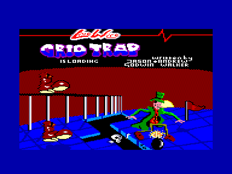 screenshot of the Amstrad CPC game Grid Trap