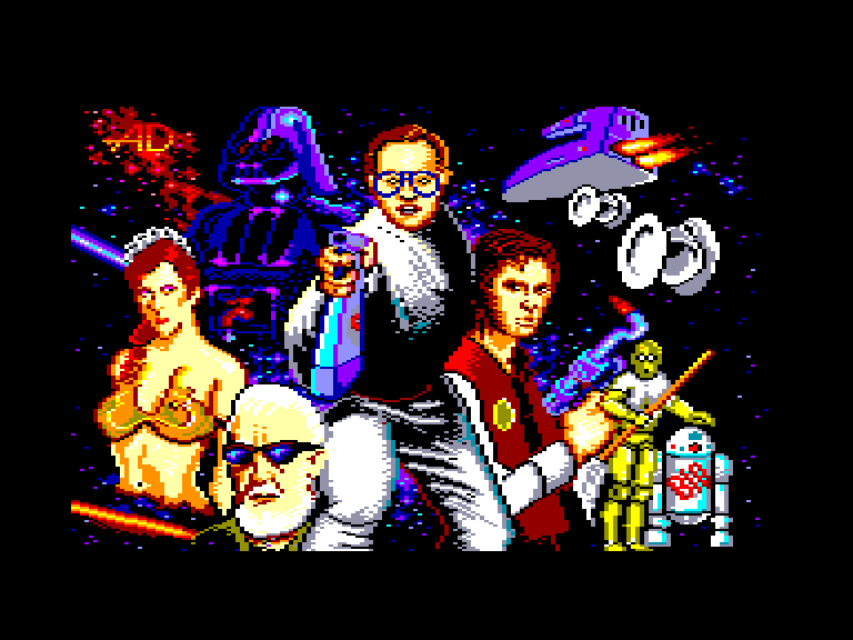 screenshot of the Amstrad CPC game Guerra de las vajillas (la)