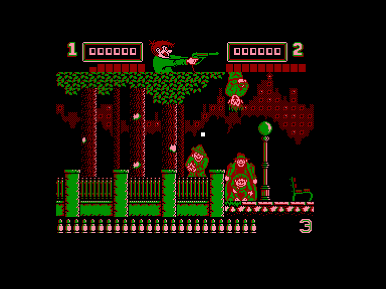 screenshot of the Amstrad CPC game Gun stick