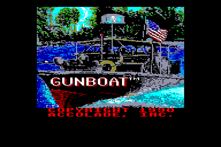 screenshot du jeu Amstrad CPC Gunboat