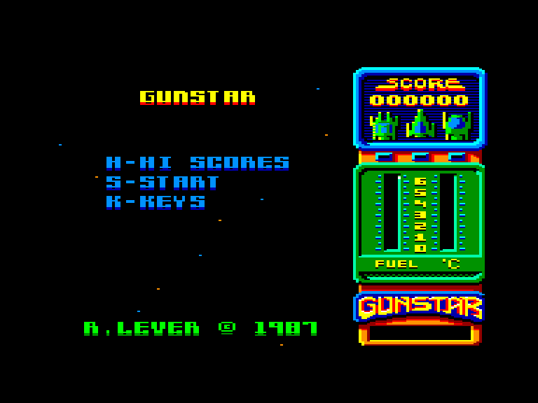 screenshot du jeu Amstrad CPC Gunstar