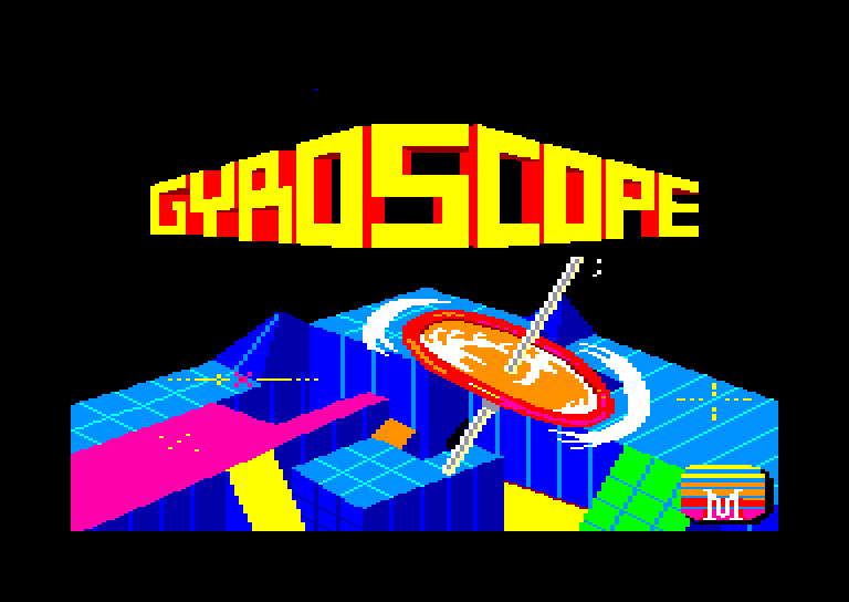screenshot of the Amstrad CPC game Gyroscope