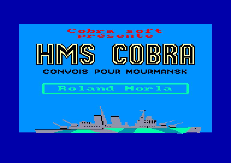 screenshot of the Amstrad CPC game Hms cobra