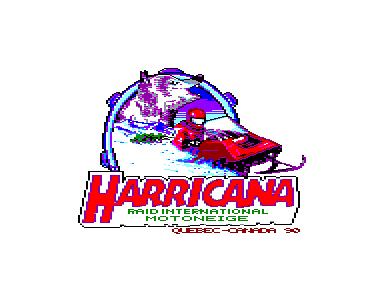 screenshot of the Amstrad CPC game Harricana