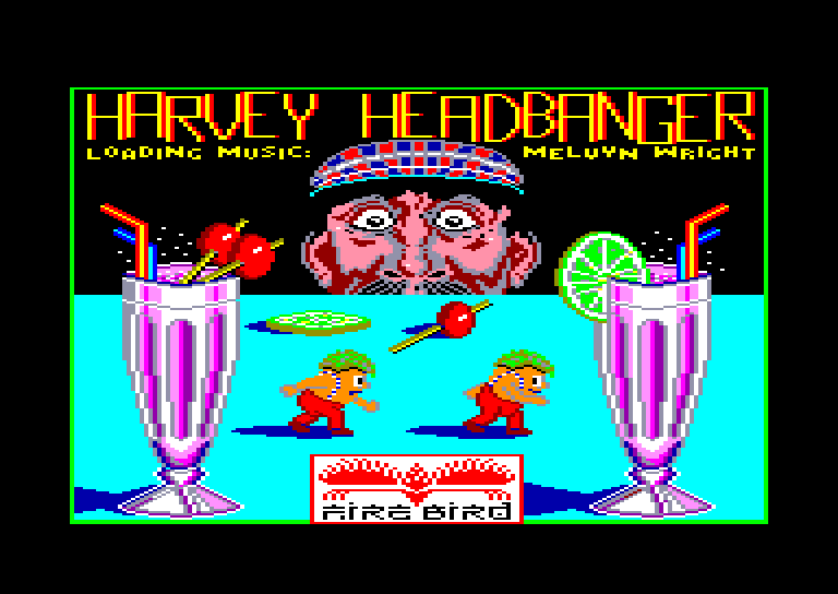 screenshot du jeu Amstrad CPC Harvey Headbanger