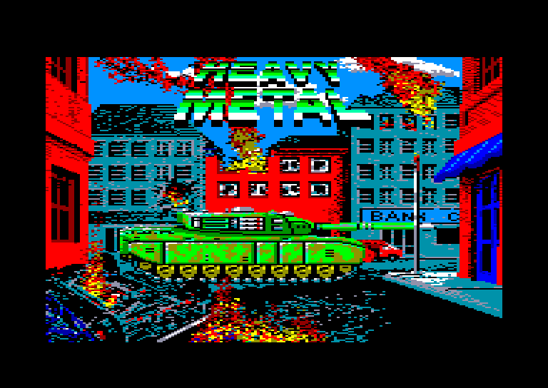 screenshot du jeu Amstrad CPC Heavy metal