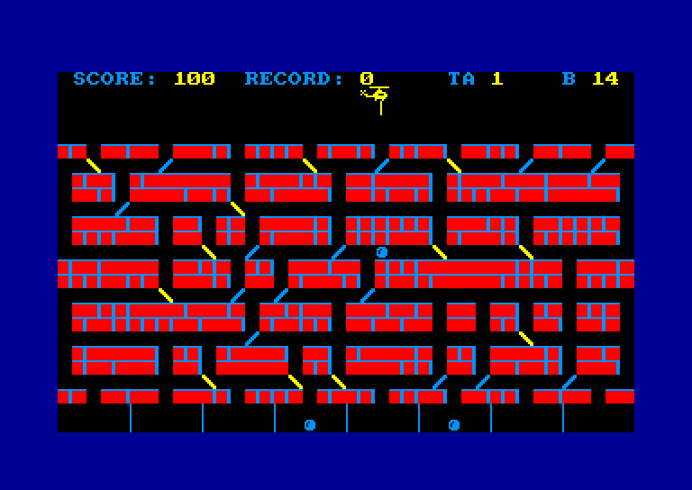 screenshot du jeu Amstrad CPC Helico-Drop