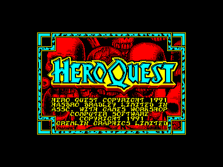 screenshot du jeu Amstrad CPC Hero Quest - Return of the Witch Lord