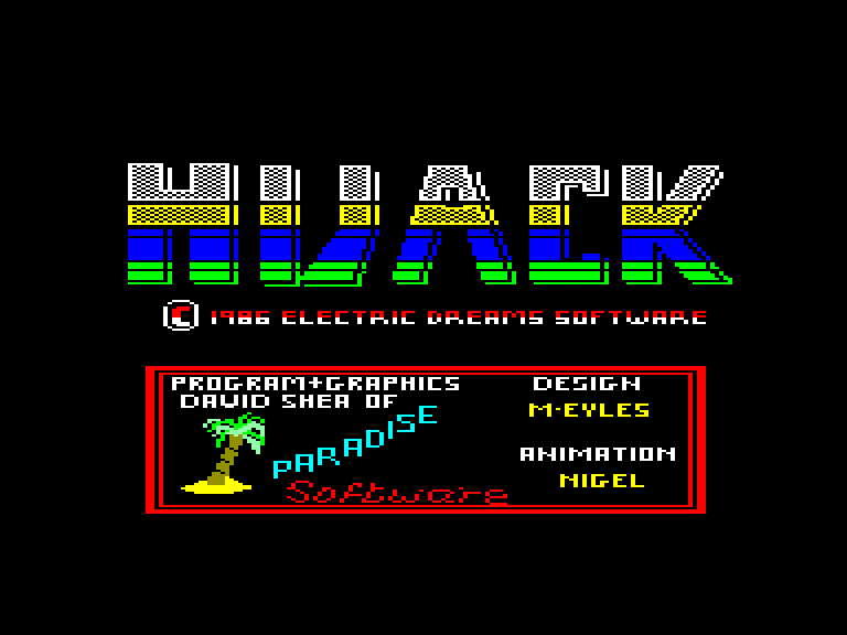 screenshot of the Amstrad CPC game Hijack